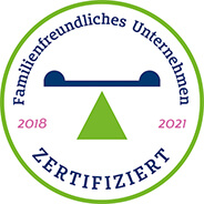 Zertifikat Familienfreundliches Unternhemen 2018 bis 2021